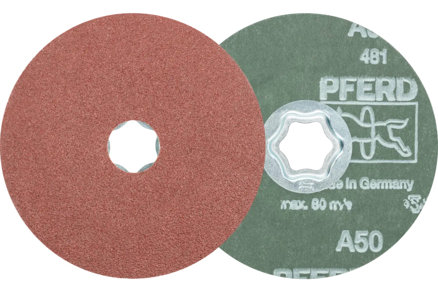 Picture of Pferd Combiclick® Fiber Disc, 4-1/2" Dia, 50 Grit, Aluminum oxide